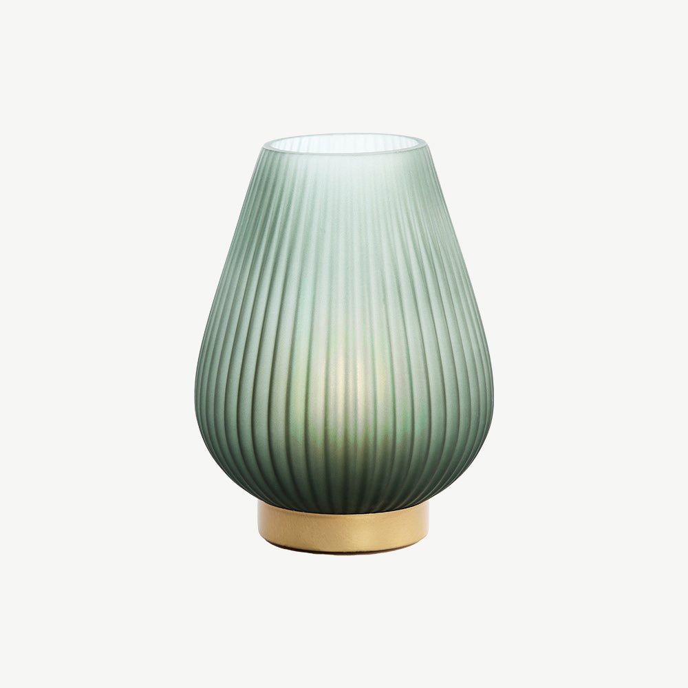 Glass Matte Table Lamp in Green