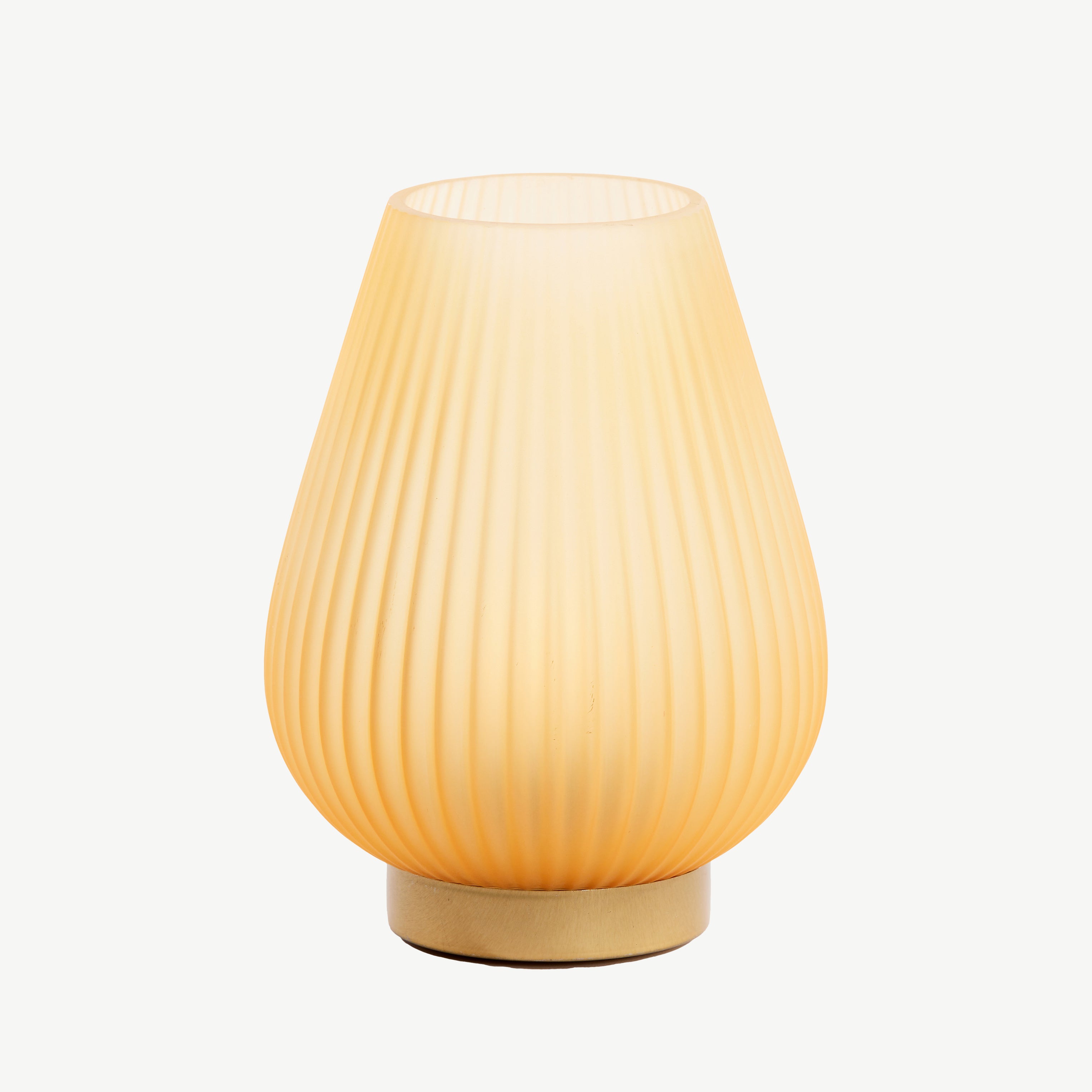 Peach & Gold Led Table Lamp in Peach