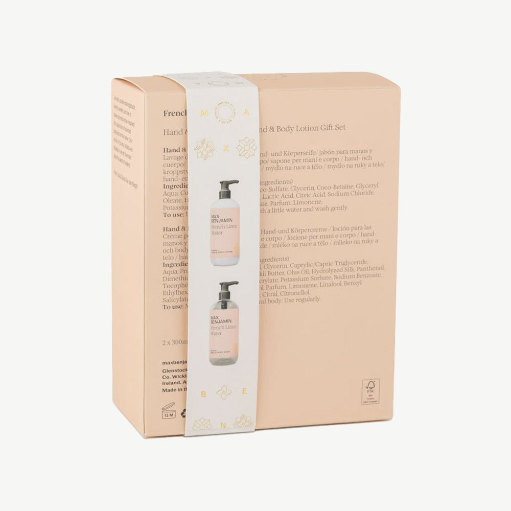 Max Benjamin Hand & Body French Linen Wash & Lotion Gift Set