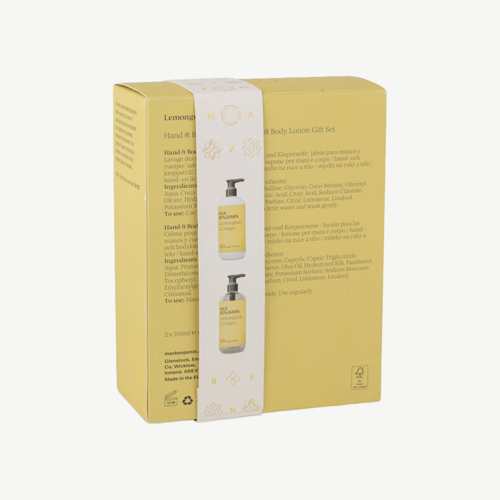 Max Benjamin Lemongrass & Ginger Hand & Body Wash Gift Set