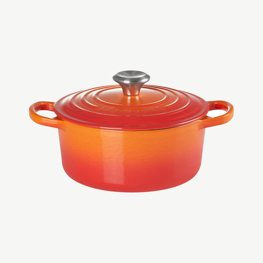 Le Creuset Cast Iron Round Casserole Dish 24cm in Volcanic