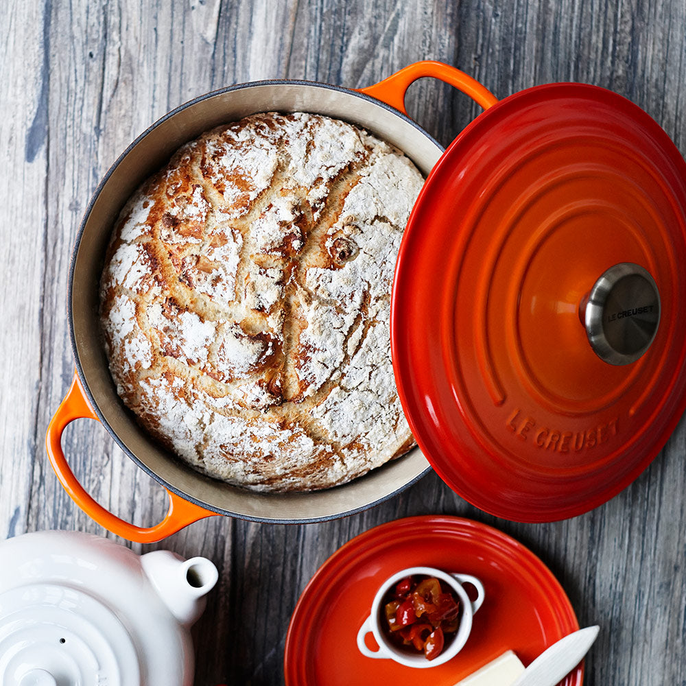 Le Creuset Cast Iron Round Casserole Dish 24cm in Volcanic