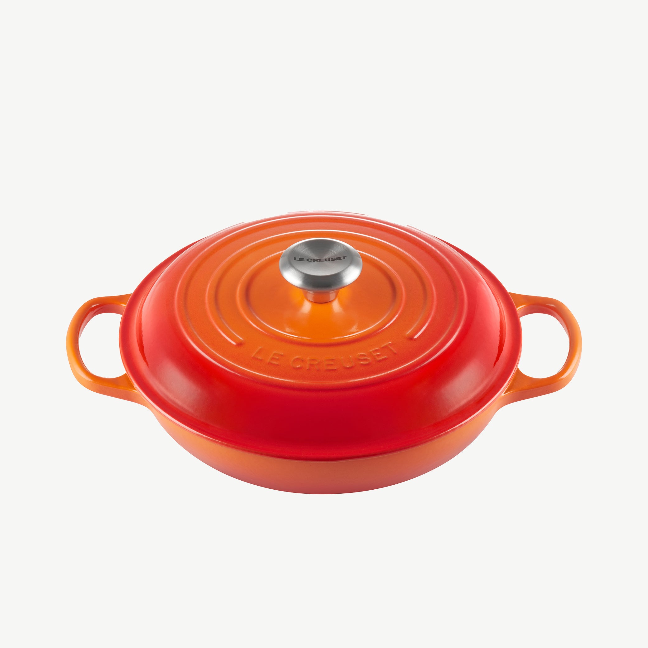 Le Creuset Cast Iron Shallow Casserole 30cm in Volcanic