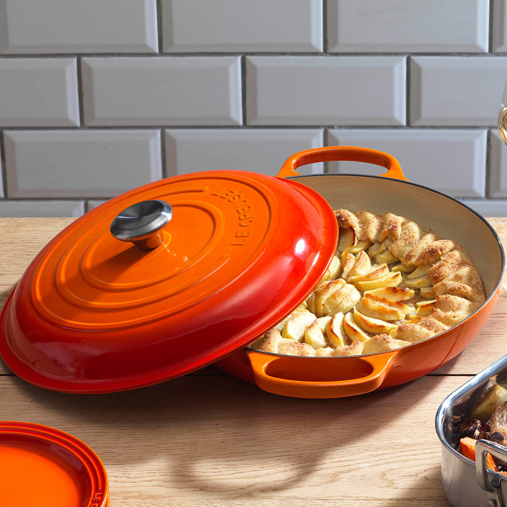 Le Creuset Cast Iron Shallow Casserole 30cm in Volcanic