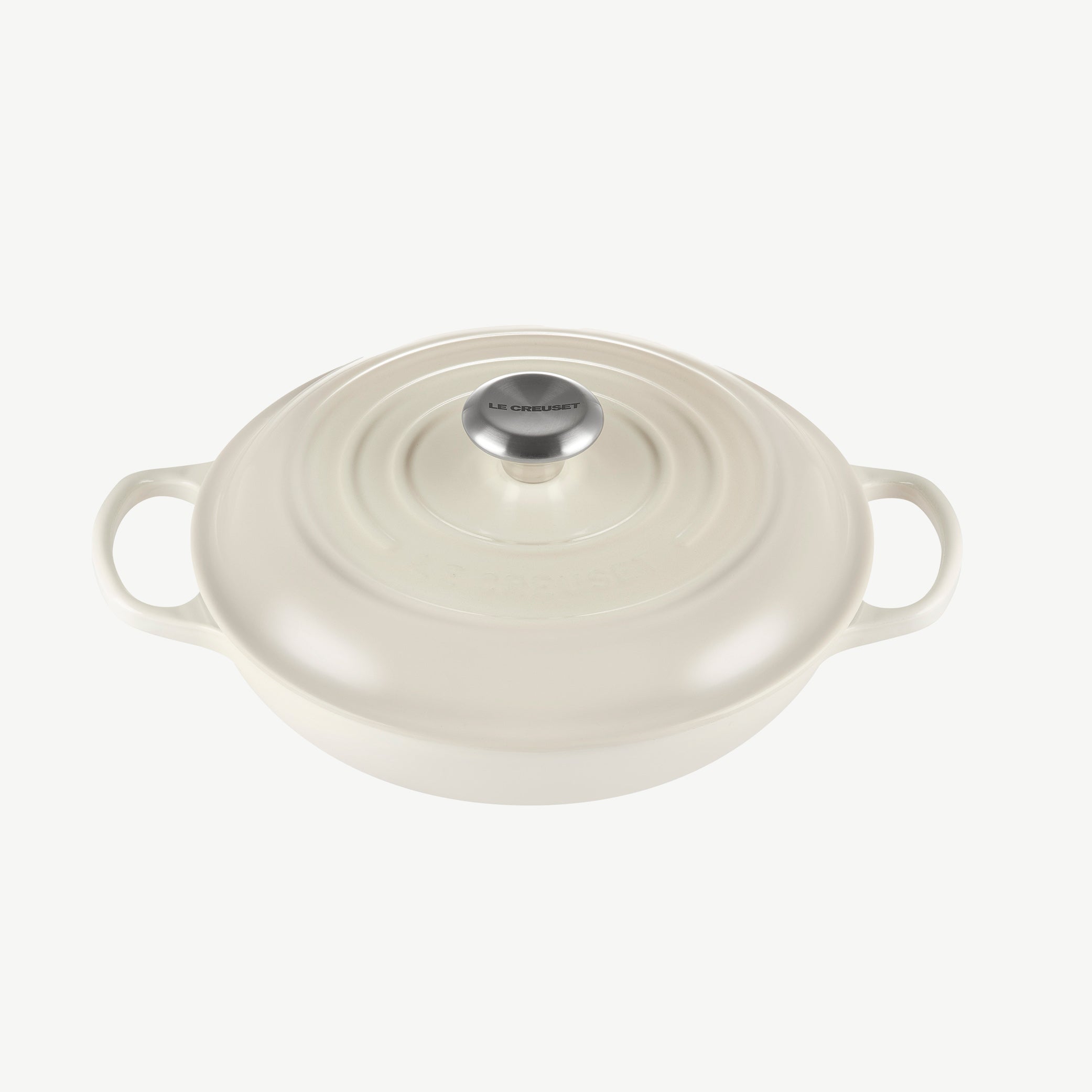 Le Creuset Cast Iron Shallow Casserole 30cm Meringue