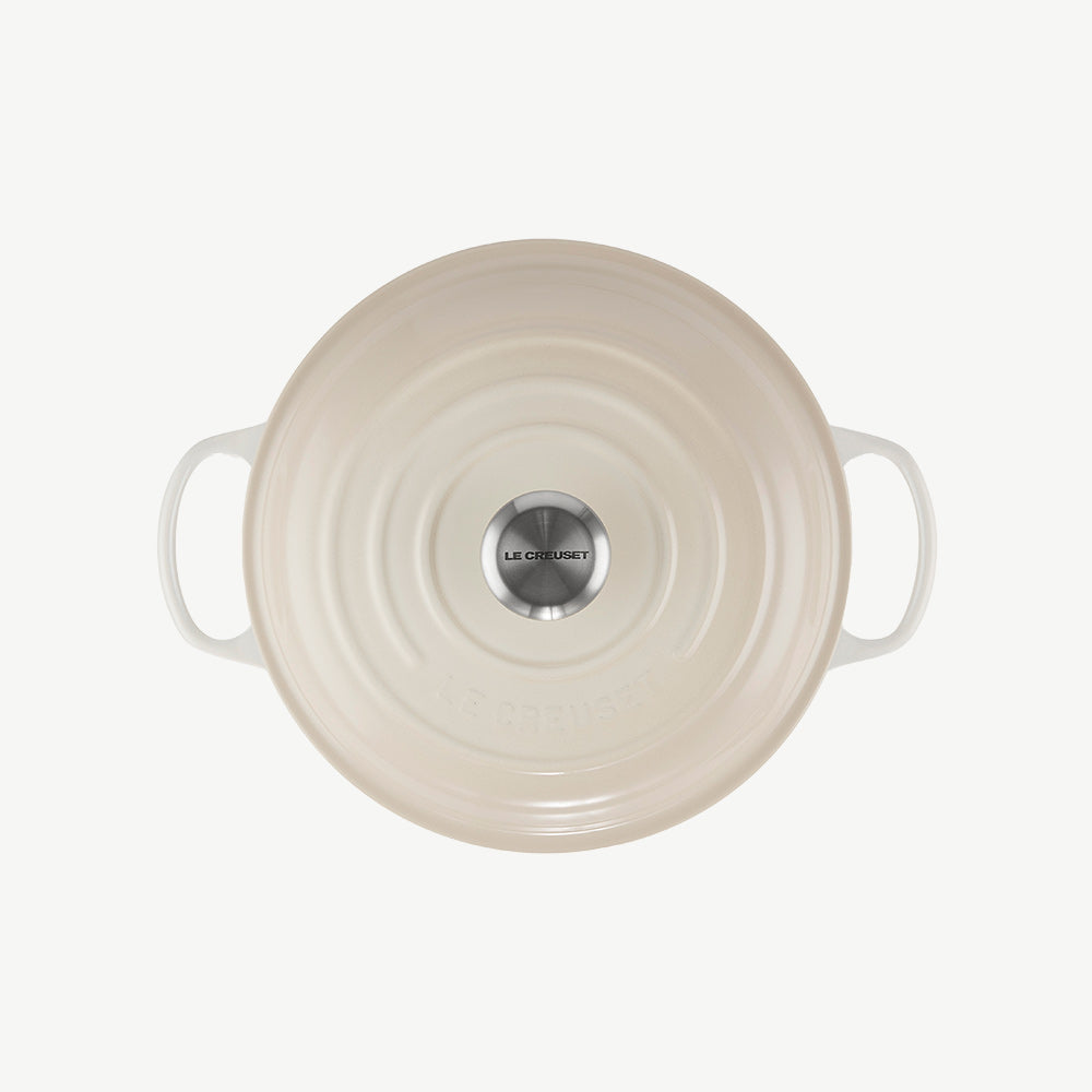 Le Creuset Cast Iron Shallow Casserole 30cm Meringue