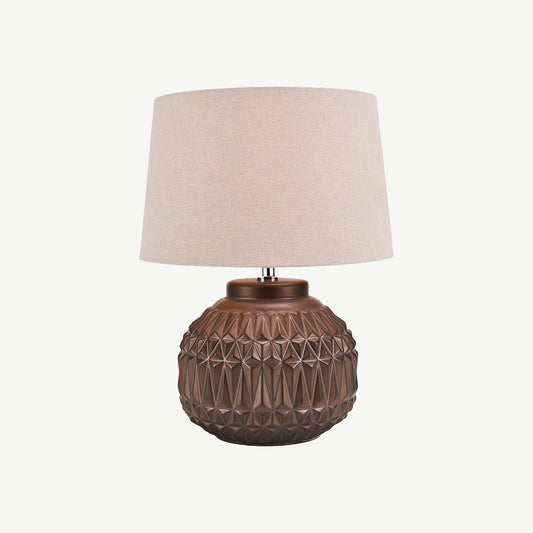 Aztec Texture Ceramic Table Lamp