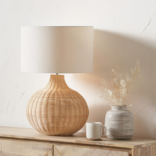 Natural Rattan Table Lamp