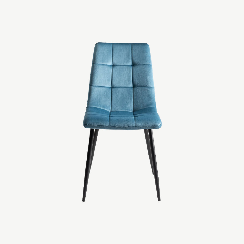 Manitoba Dining Chair in Blue Velvet