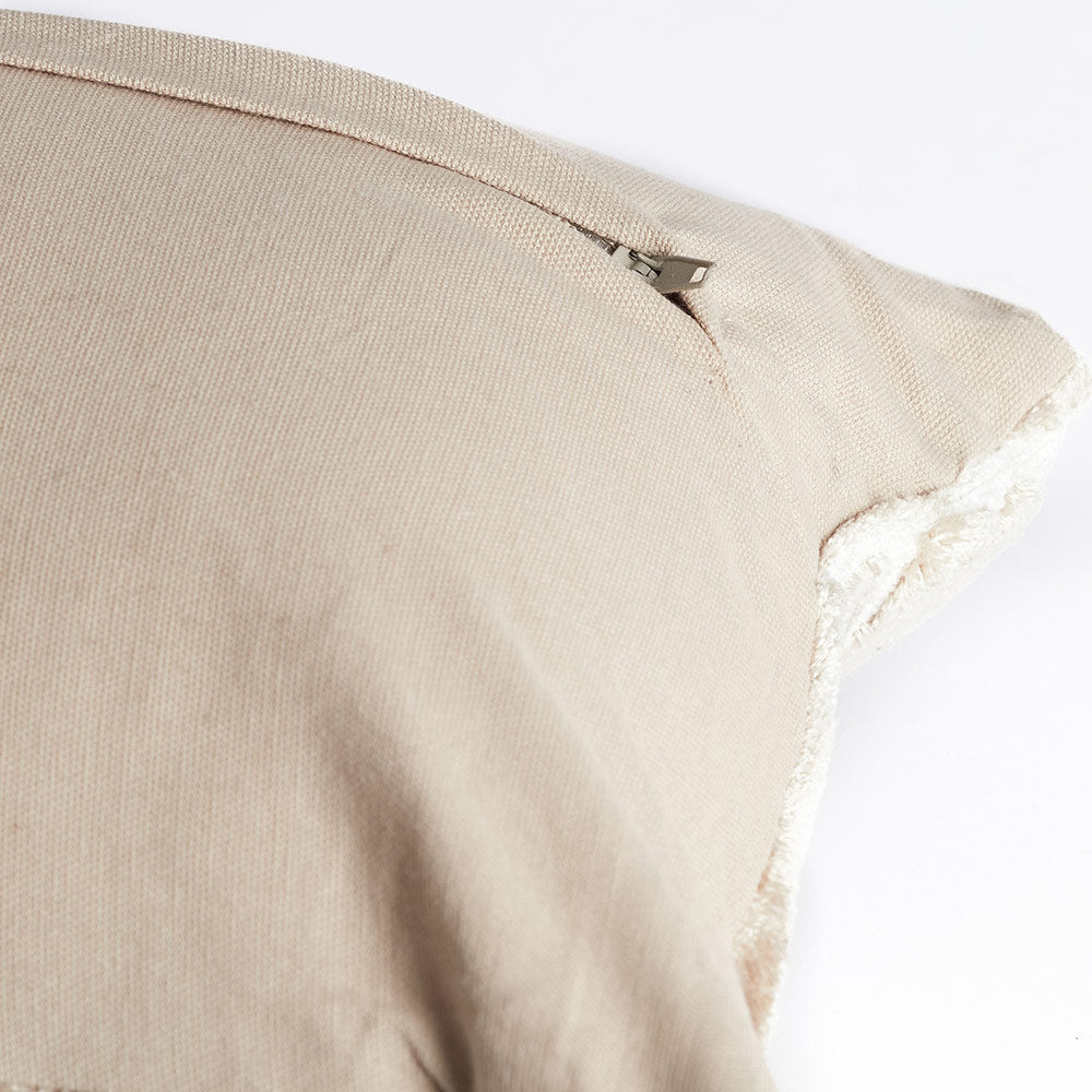 Beige Cut Out Cushion