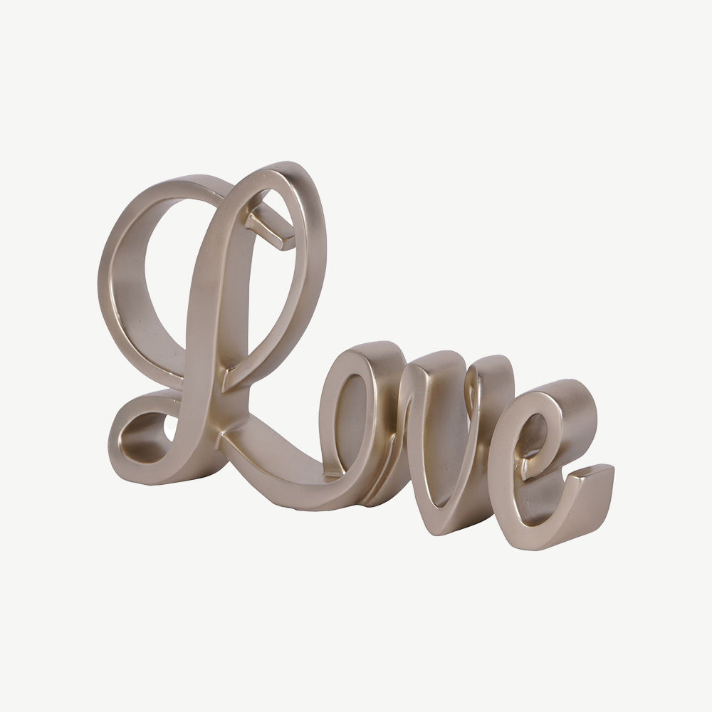 Gold Love Sculpture