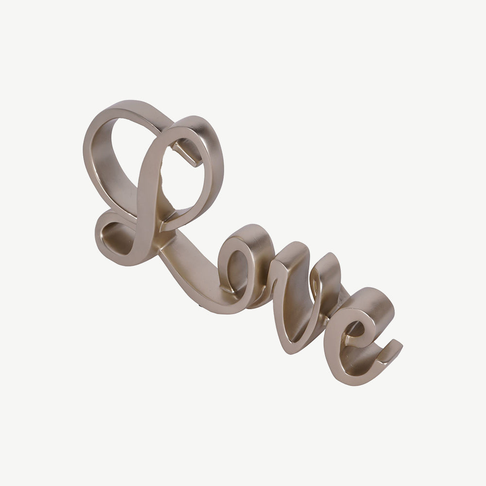 Gold Love Sculpture