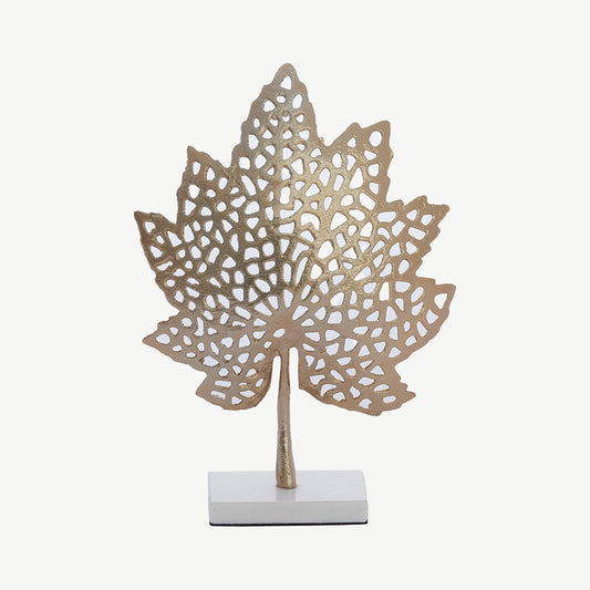 Leaf Ornament with Marble Base