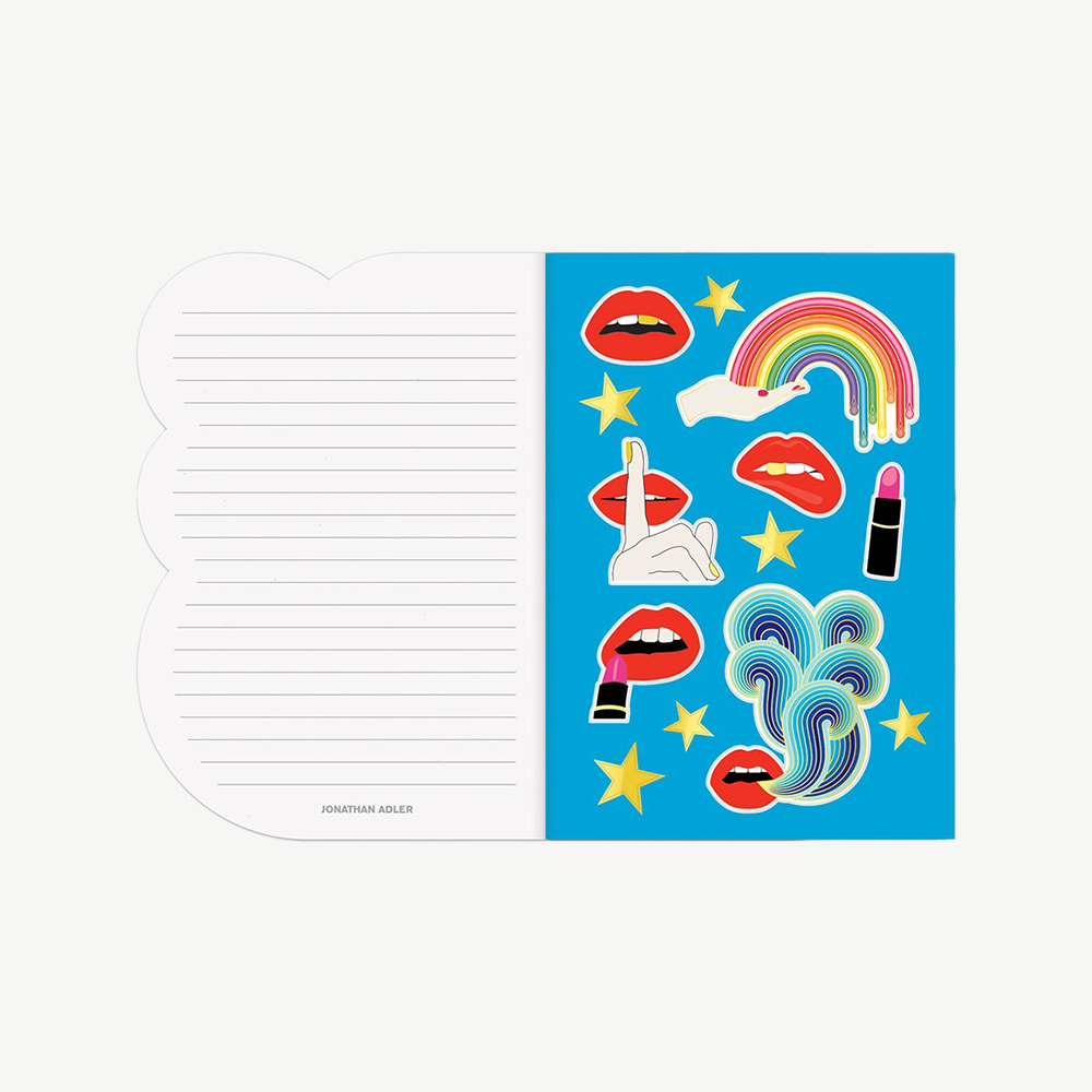 Jonathan Adler Arched A5 Lips Journal