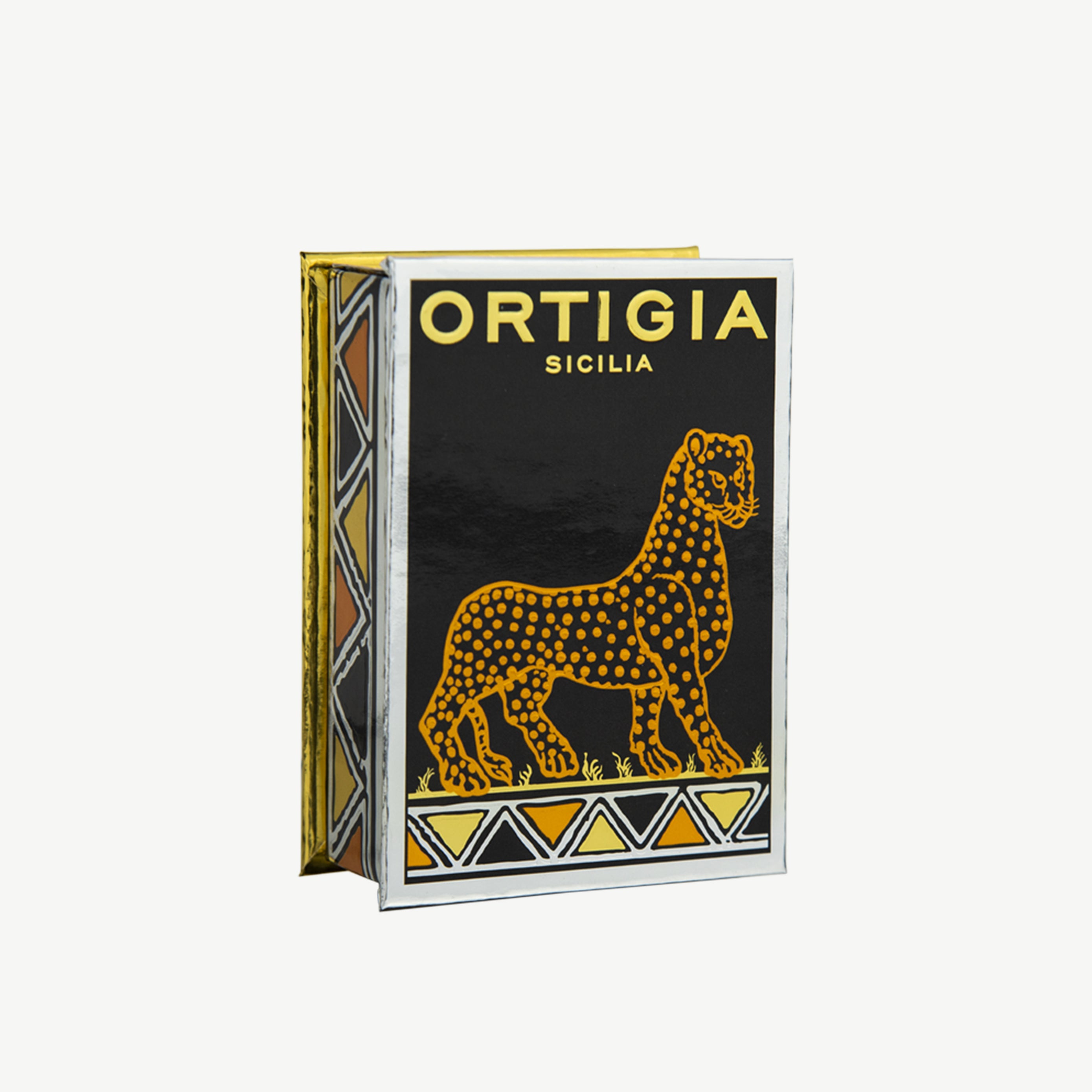 Ortigia ambra Eau De Parfum in decorative leopard engraved glass containter