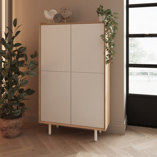 Koko White Tall Cabinet