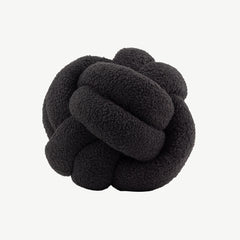 Black contemporary cushion crafted from premium boucle fabric