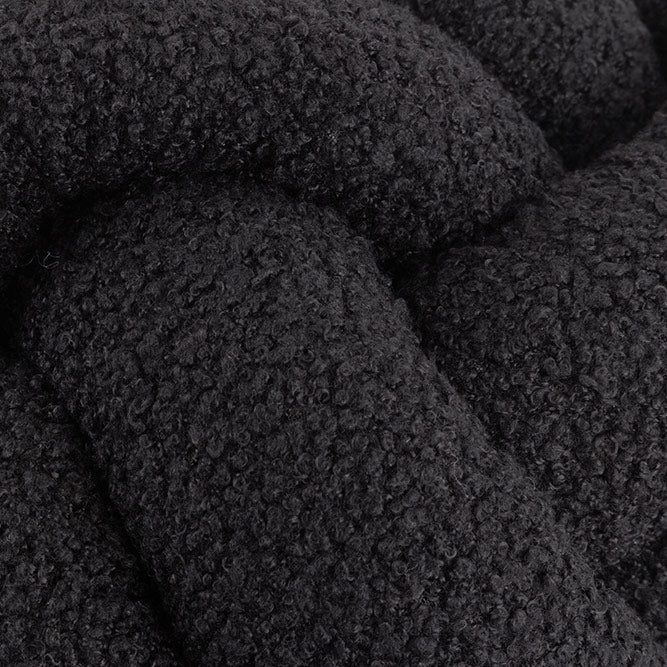 Black Boucle Knot Cushion