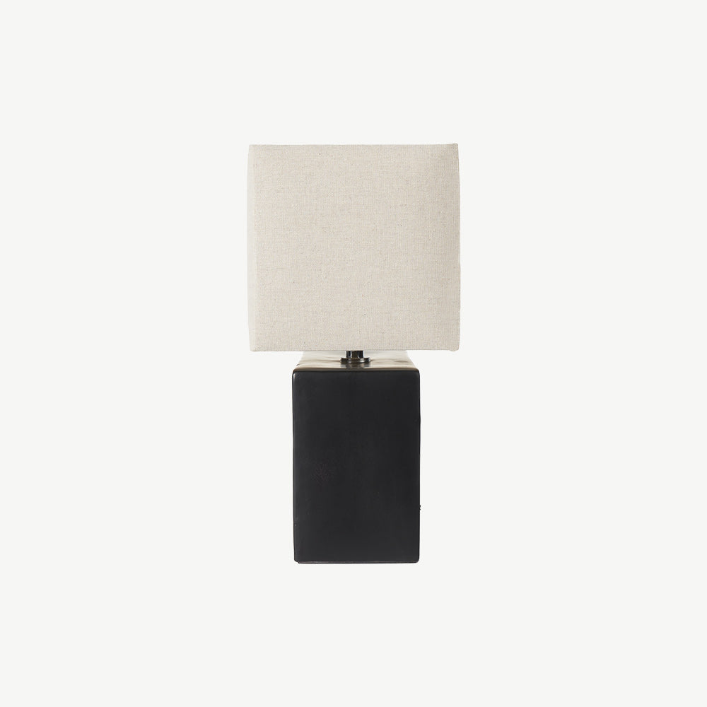 Black Block Table Lamp