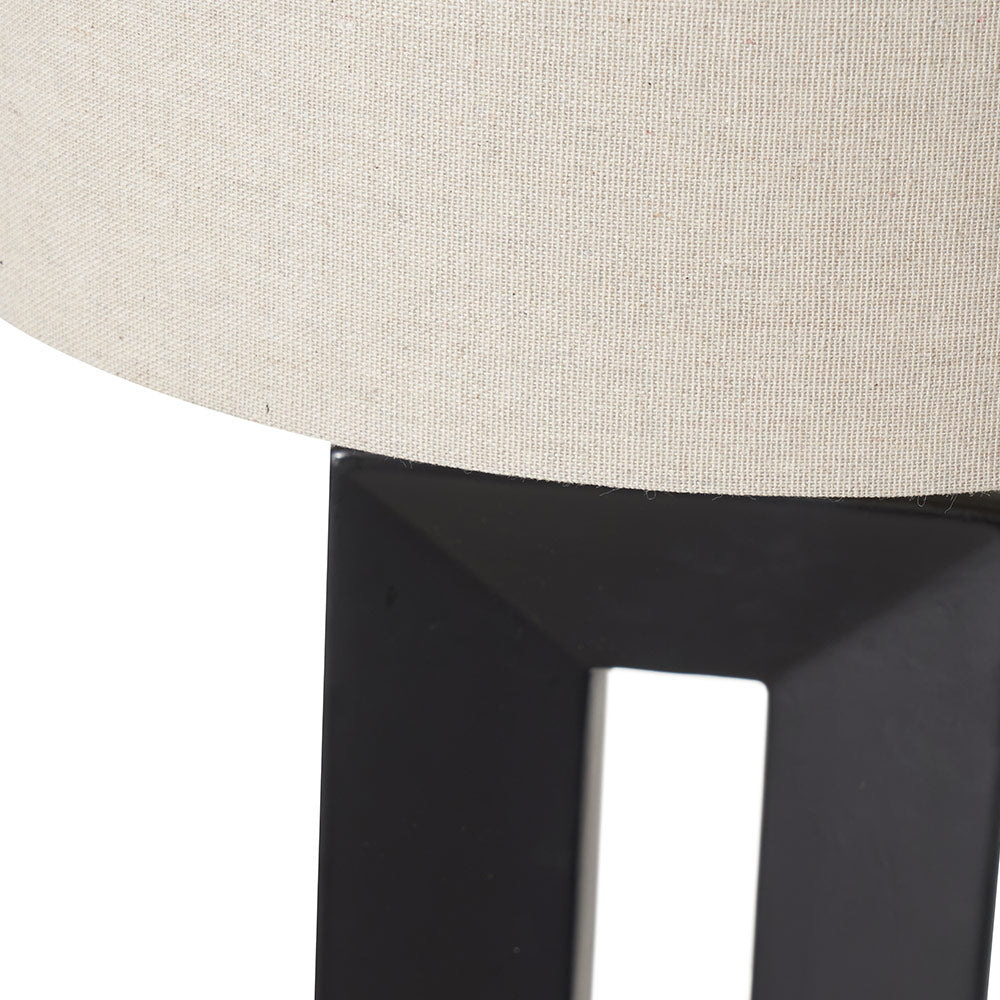 Black Tall Block Table Lamp