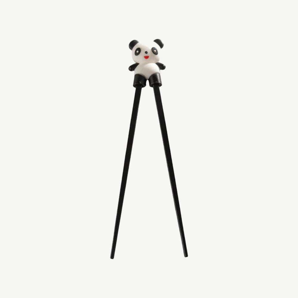 Black Training Panda Chopsticks For Kids and Adults