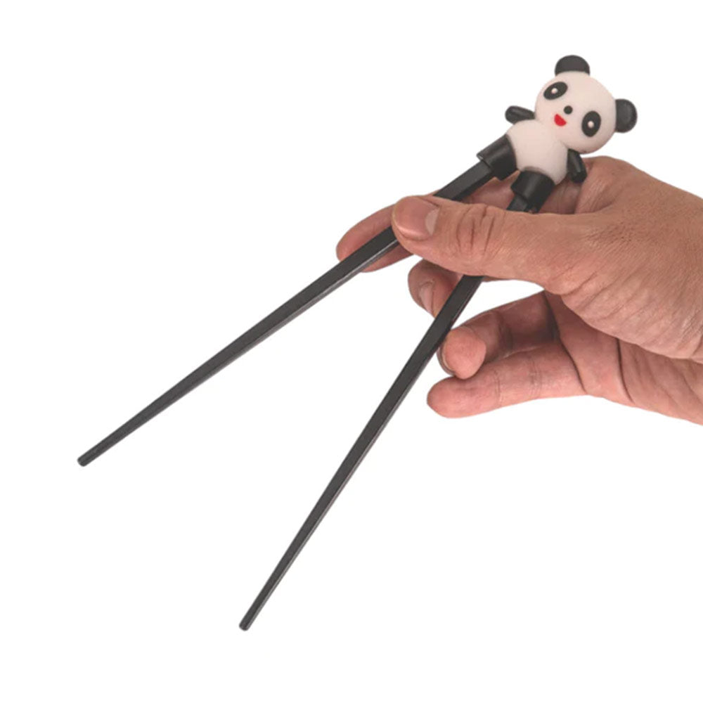 Black Training Panda Chopsticks For Kids and Adults