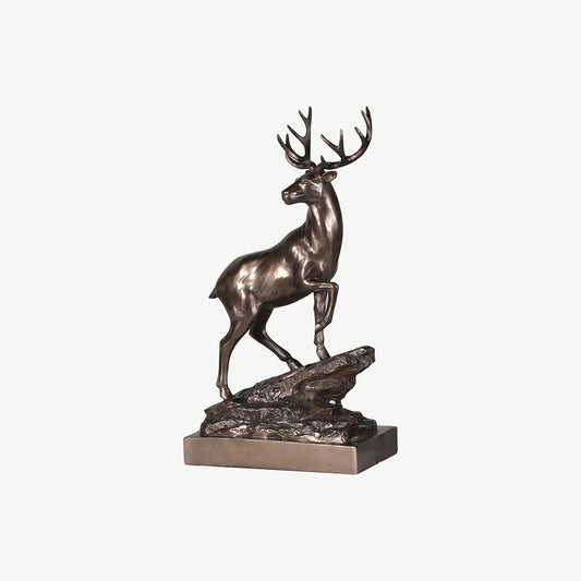 Bronze Effect Stag Ornament