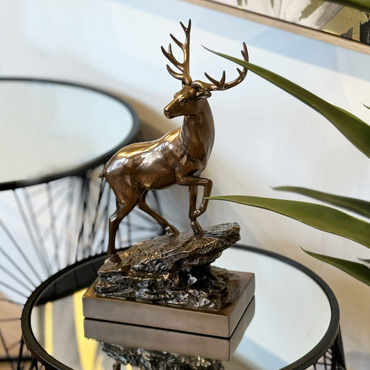 Bronze Effect Stag Ornament