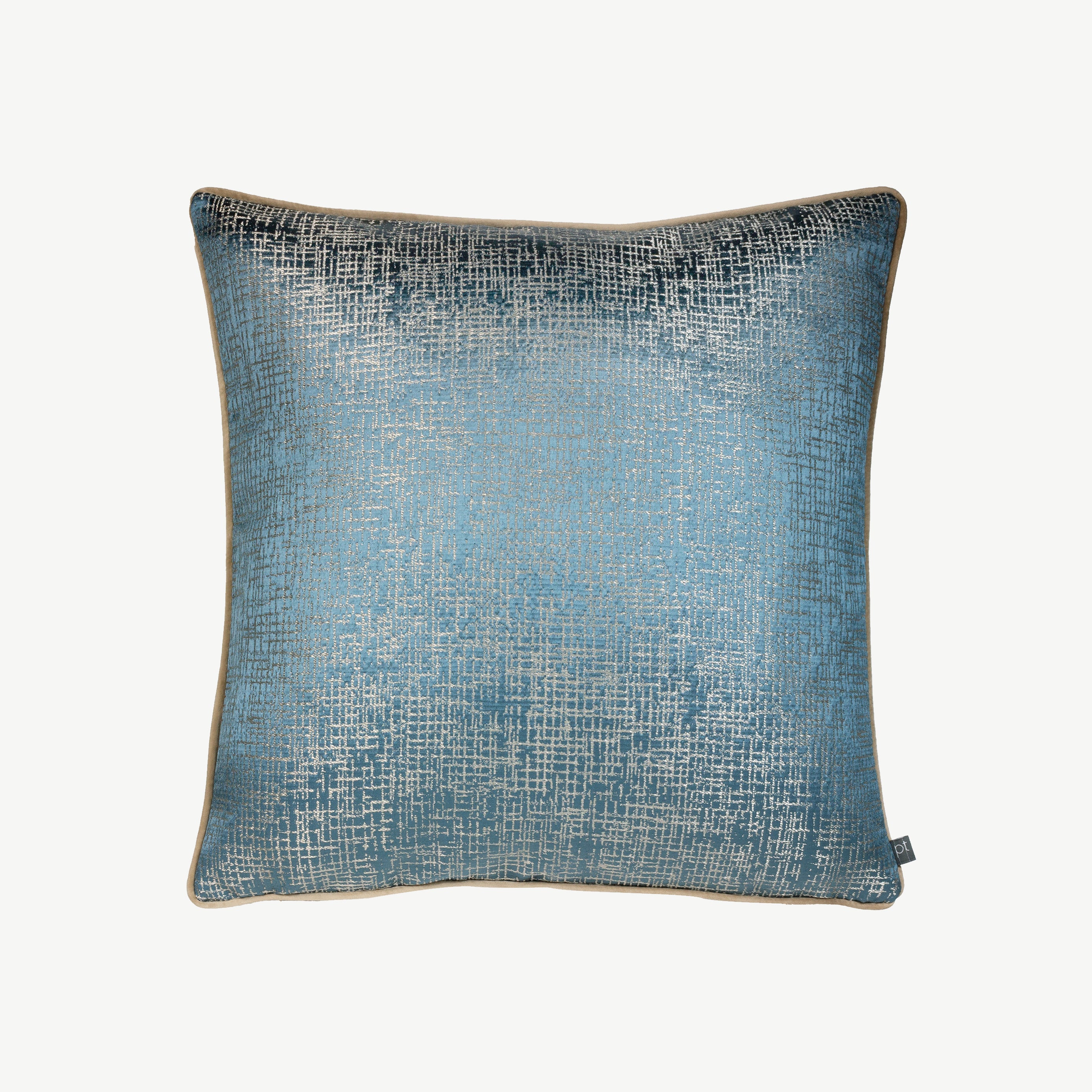 Metalic Surfaced Cushion in Moonstone