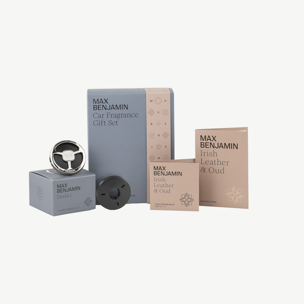 Max Benjamin Car fragrance Set Dodici & Irish Leather & Oud