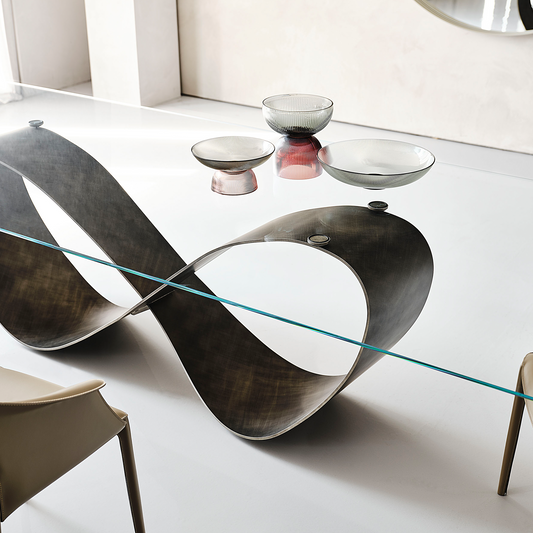 Cattelan Italia Butterfly Glass Dining Table