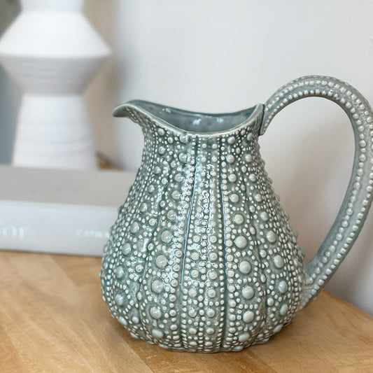 Ceramic Urchin Jug in Grey