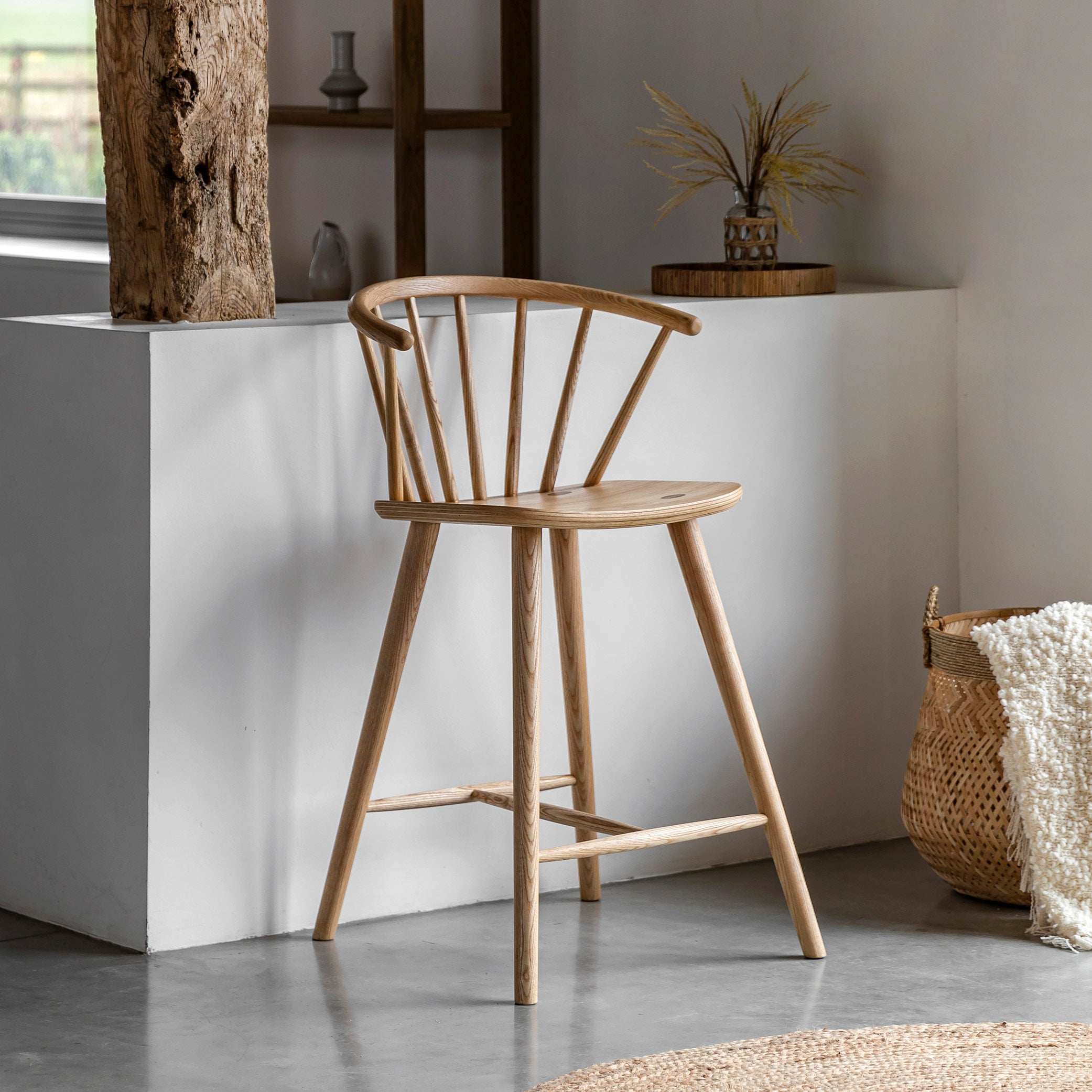 Charvil Barstool in Natural