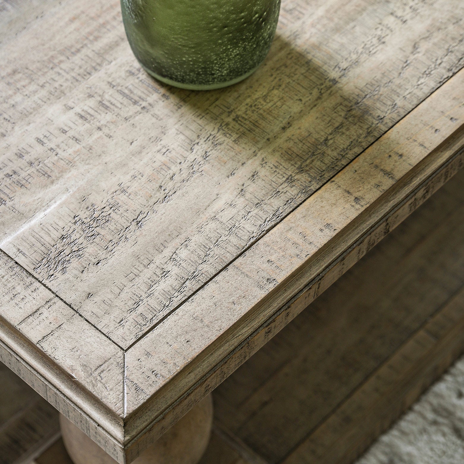 Pine square coffee table in natural finish