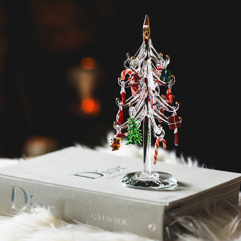 Christmas Tree With Coloured Ornaments