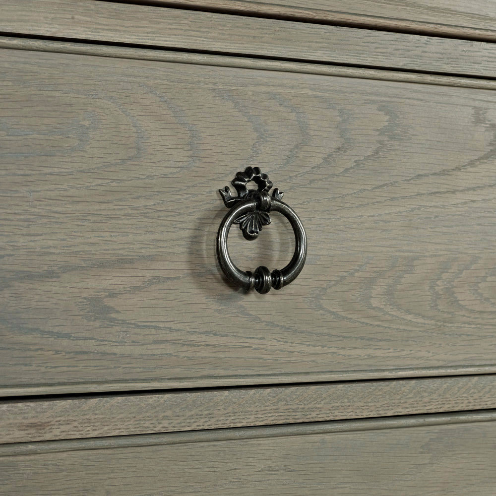 Solid oak bedside cabinet in soft antique finish   
