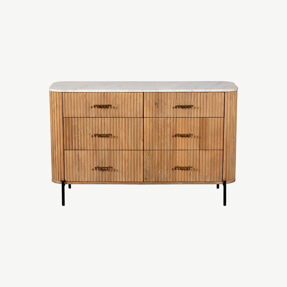 Java 6 Drawer Wide Chest