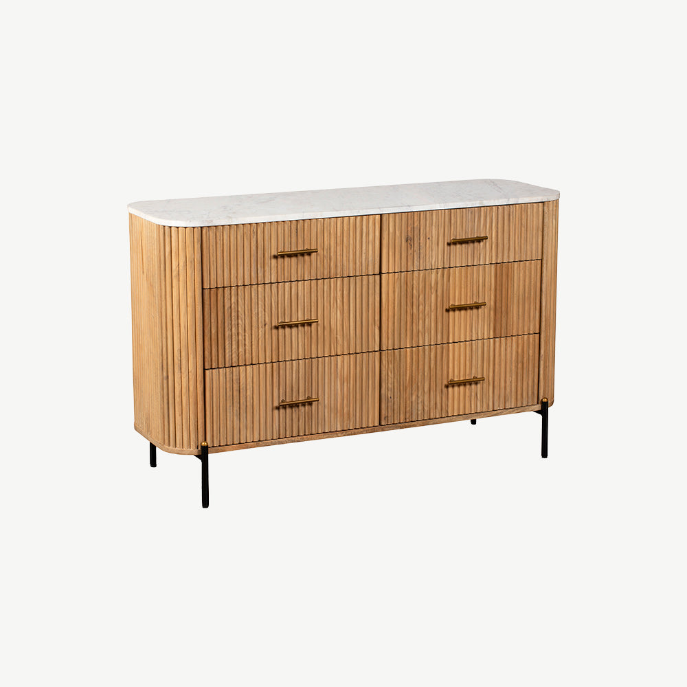 Java 6 Drawer Wide Chest