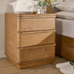 Dixie 3 Drawer Bedside Table