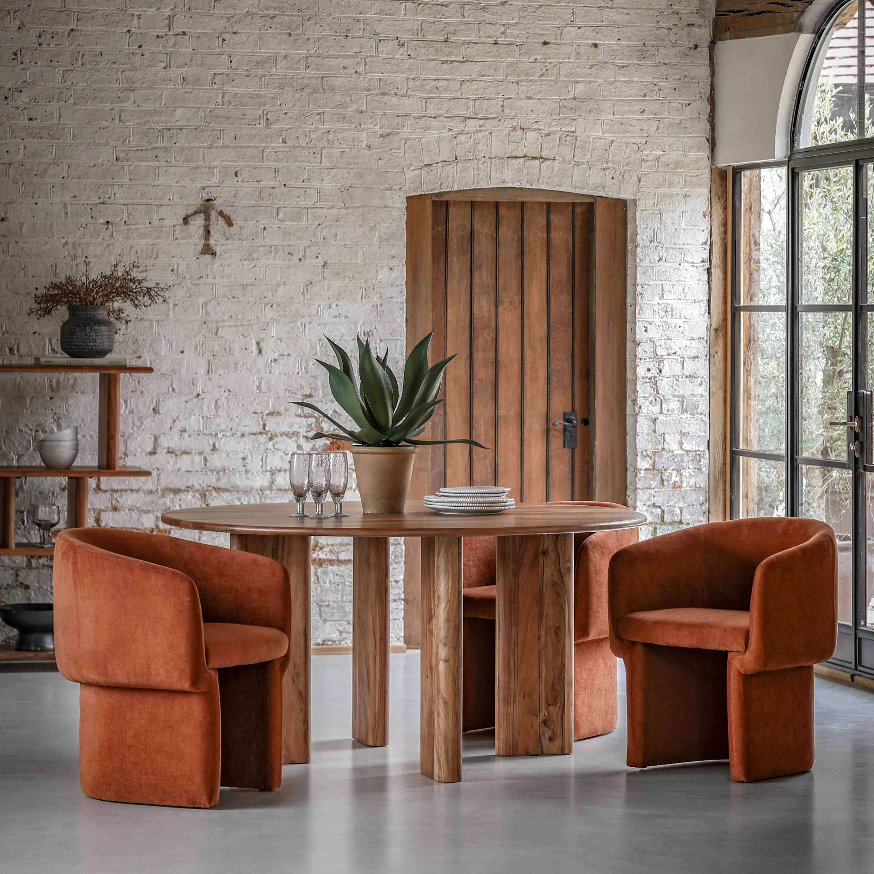 Walcot Dining Chair in Rust