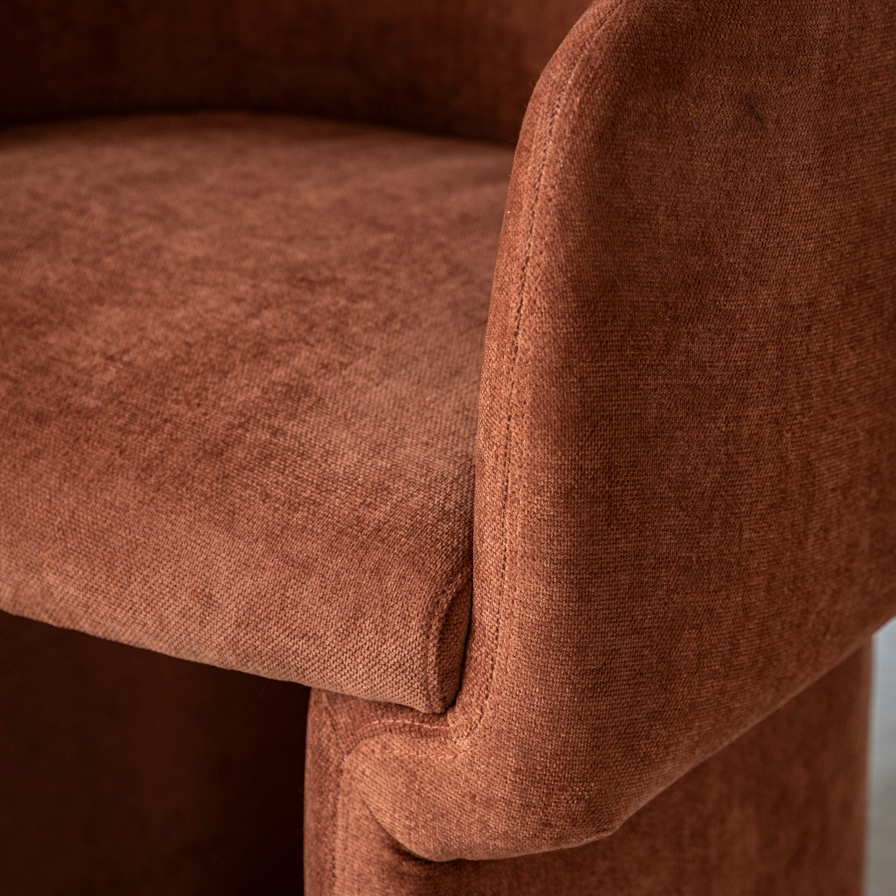 Walcot Dining Chair in Rust