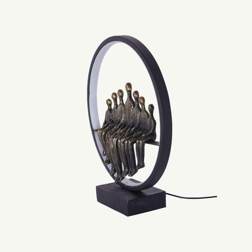 Bronze Family Light Sculpture – Arighi Bianchi