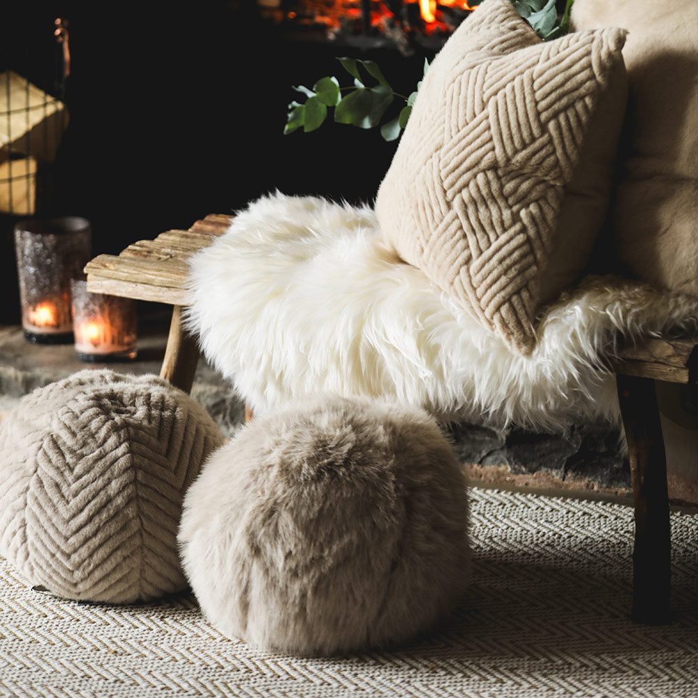 Textured shops cushions