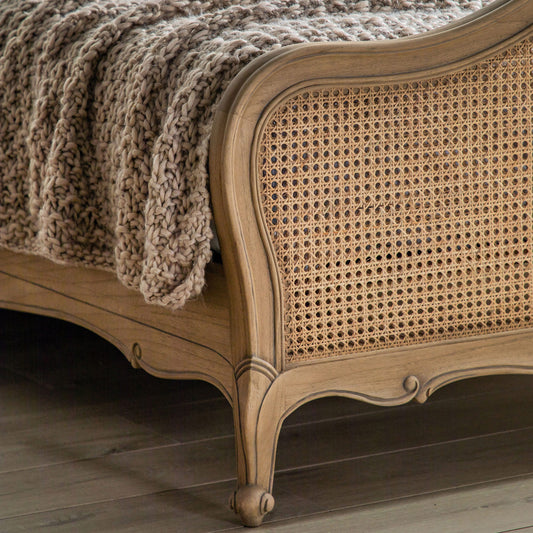 Foxley Weathered Cane King Bed