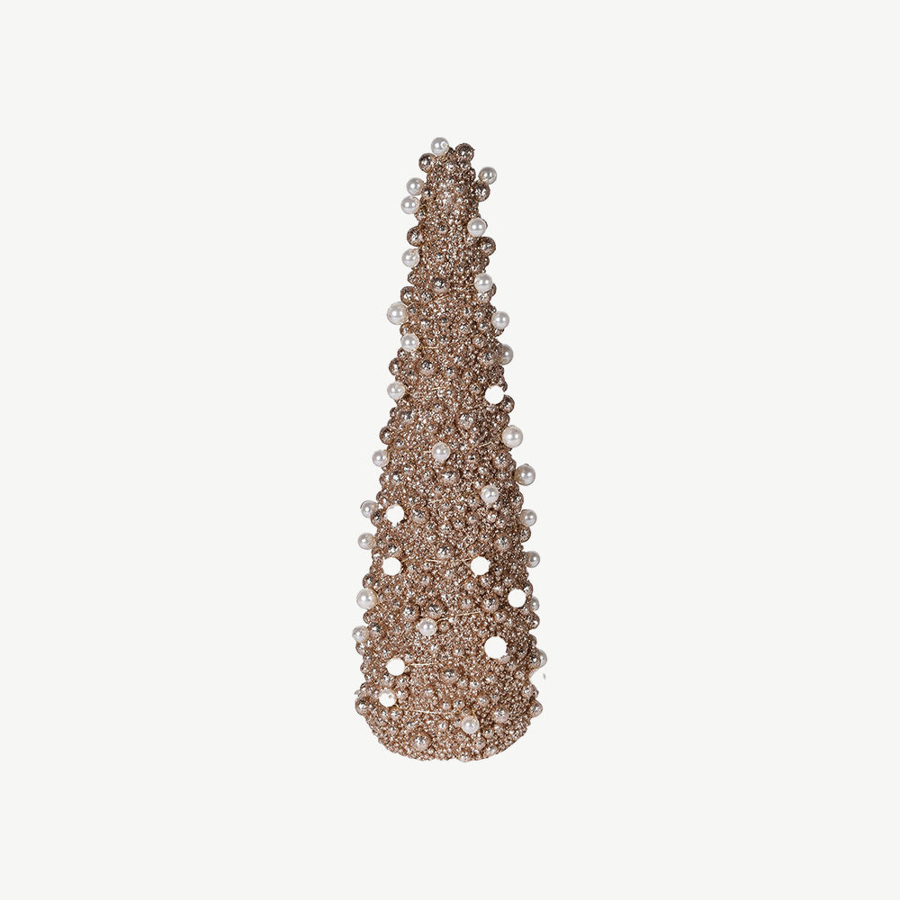 Golden Beaded Cone Tree