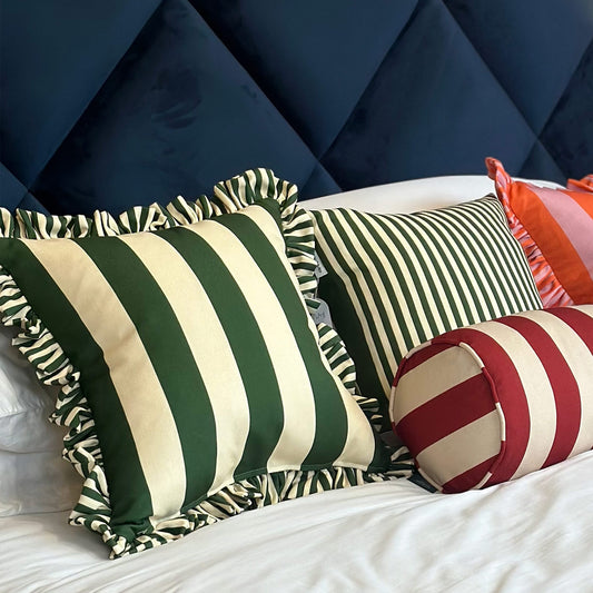 Colours Of Arley Cocktail Cushion - Pine & Coconut