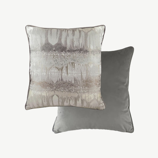 Jacquard Cushion Steel Grey