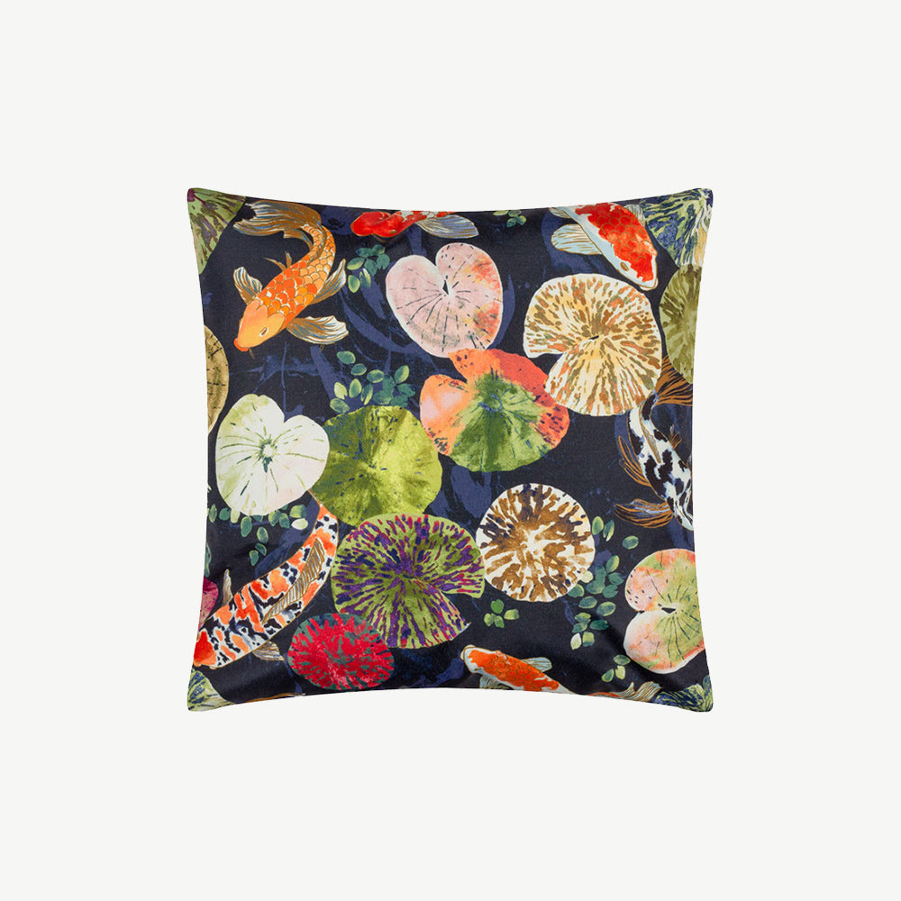 Koi Pond Outdoor Cushion Midnight