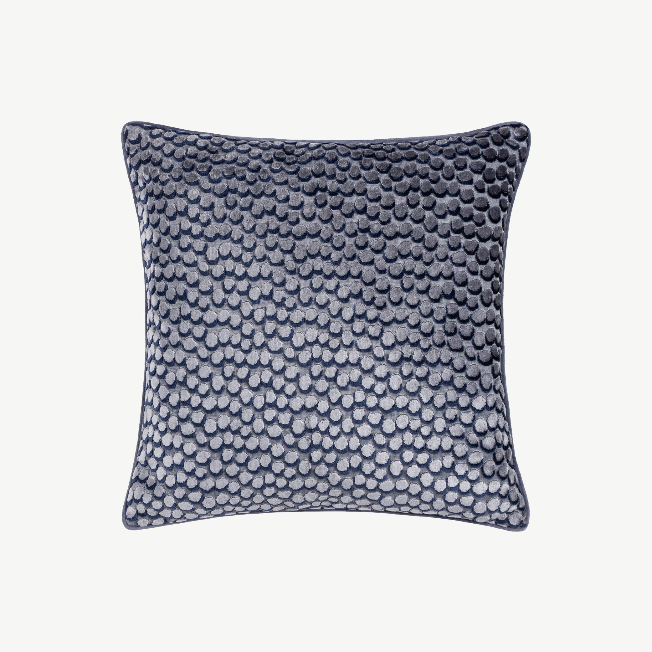 Speckle Cut Velvet Cushion in Dusk