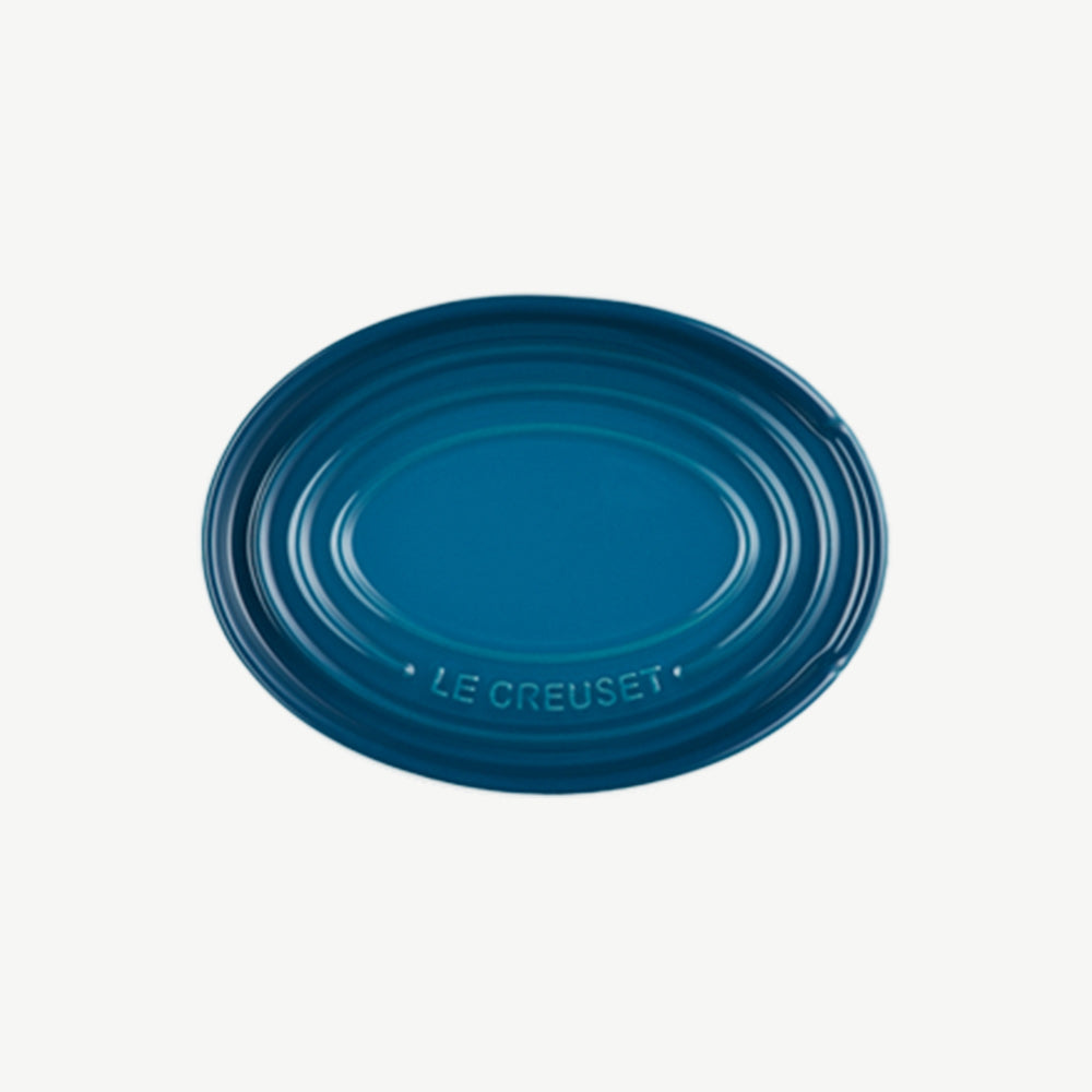 Le Creuset Oval Spoon Rest in Deep Teal